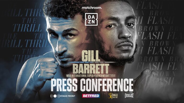 Jordan Gill Vs Zelfa Barrett Plus Undercard Press Conference