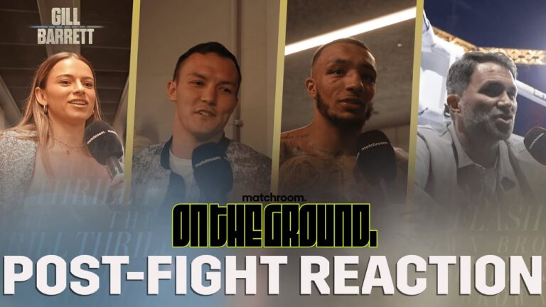 On The Ground: Jordan Gill Vs Zelfa Barrett Post-Fight Reaction