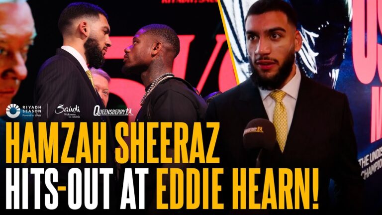 Hamzah Sheeraz HITS OUT at Eddie Hearn for WILD comment 1 year ago & vows to rub victory in his face
