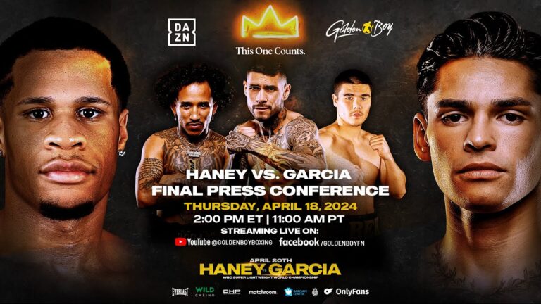 HANEY VS. GARCIA FINAL PRESS CONFERENCE