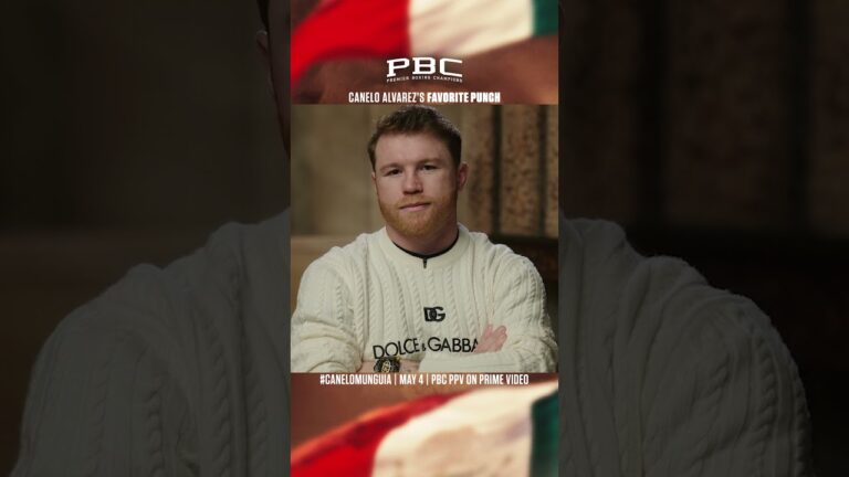 Canelo Alvarez Reveals His Favorite Punch
