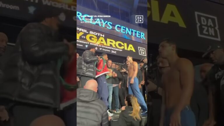 DEVIN HANEY AND RYAN GARCIA FACE OFF 😤⚔️