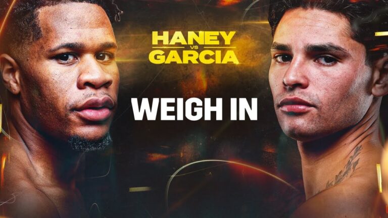 Devin Haney Vs Ryan Garcia – Live Weigh In