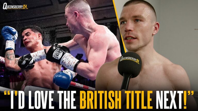 “I'd love the British Title” | Andrew Cain returns with devastating KO & eyes Lane title fight next