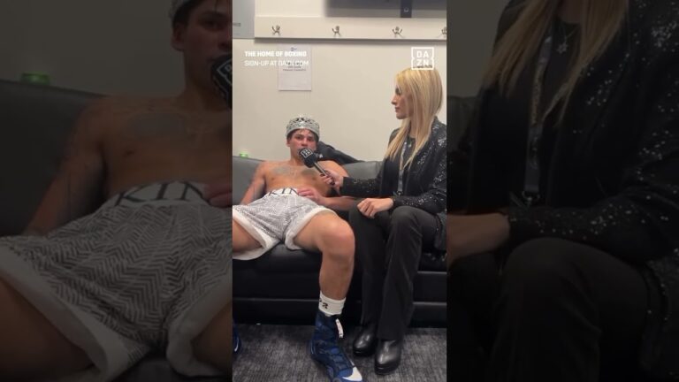 Ryan Garciaâ€™s IMMEDIATE reaction to beating Devin Haney #shorts