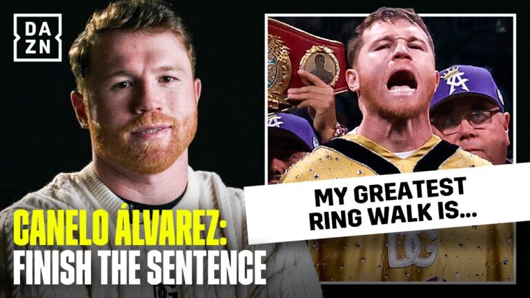 Canelo Alvarez: Finish the sentence