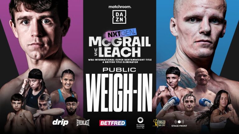 Peter McGrail Vs Marc Leach Plus Undercard Weigh In