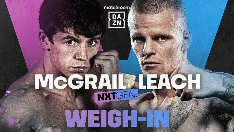 PETER MCGRAIL VS. MARC LEACH WEIGH IN LIVESTREAM