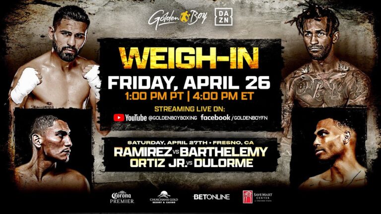 RAMIREZ VS. BARTHELEMY WEIGH-IN