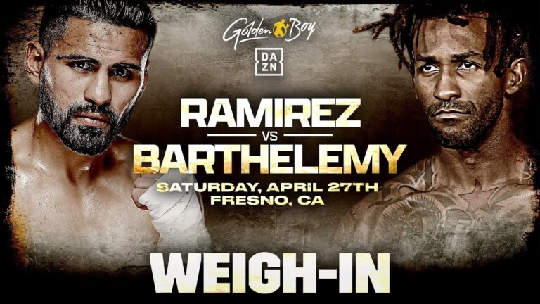 Jose Ramirez vs. Rances Barthelemy Weigh In Full Broadcast