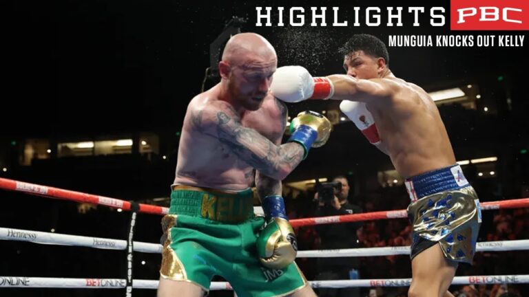 Jaime Munguia drops Kelly 3x to win by RD5 KO | #CaneloMunguia