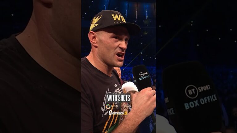 When Tyson Fury says he wants to stand and swing, he sticks to his word 🔥