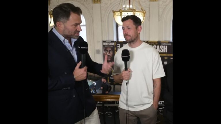 “Canelo Will Chin Oscar De La Hoya!” – Eddie Hearn Reacts To Press Conference Verbals