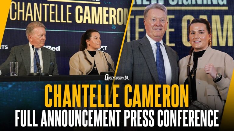 Chantelle Cameron signs for Queensberry | Full press conference announcement with Frank Warren