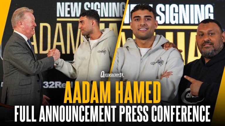 Aadam Hamed signs for Queensberry: Full press conference with Frank Warren, Naseem Hamed & Sam Jones