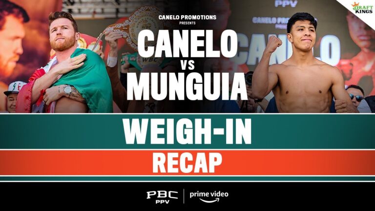CANELO vs. MUNGUIA Weigh-in Recap | #CaneloMunguia