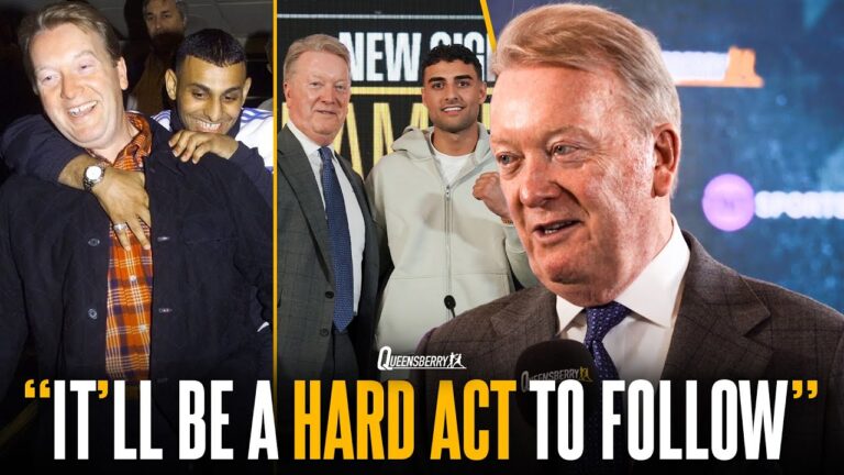 â€œIt'll be a hard act to followâ€ | Frank Warren to mentor Aadam Hamed as he follows dad's footsteps