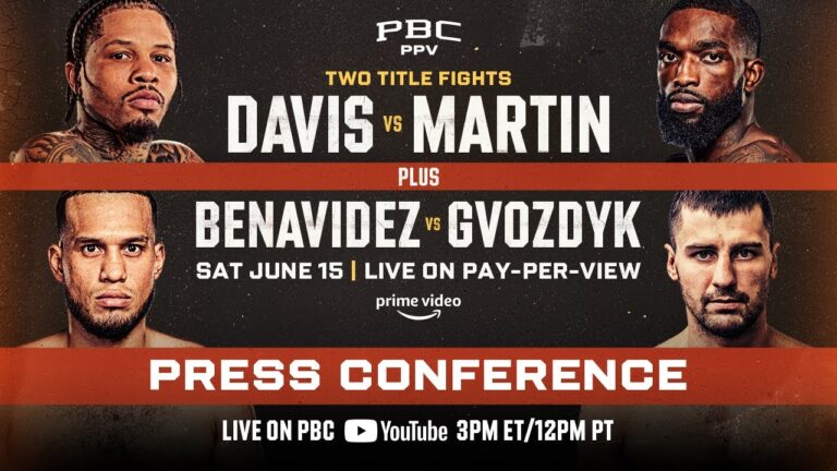 Davis vs. Martin & Benavidez vs. Gvozdyk KICKOFF PRESS CONFERENCE