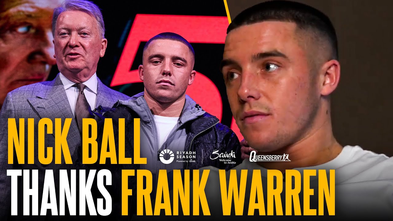 “It's a proud moment that Frank Warren has picked me!” Nick Ball welcomes all-out WAR with Ray Ford