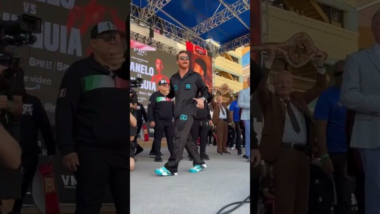 #Canelo Vibin at weigh-ins