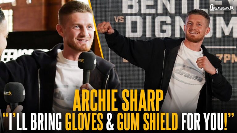 “I'll bring gloves and a gum shield for you!” | Archie Sharp's hilarious response to Garner fight