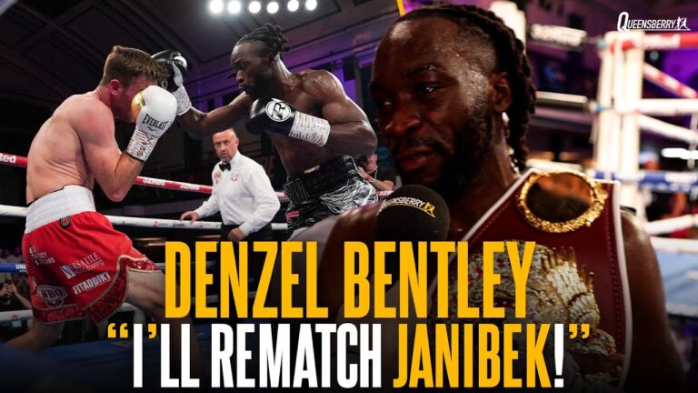 â€œIâ€™ll rematch Janibek!â€ | Denzel Bentley eyes world title shot following explosive 2nd round KO