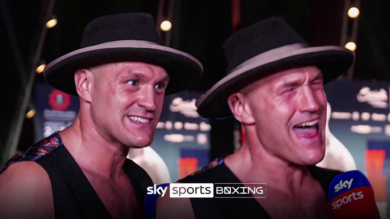 “I'm nervous, shaking & terrified!” 😳 Tyson Fury FUNNY interview ahead of undisputed fight