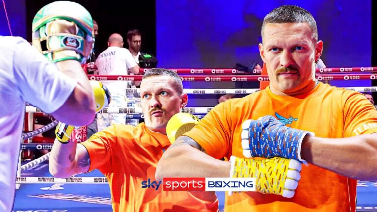 Usyk smashes the pads! 💥 | FULL Oleksandr Usyk media workout!