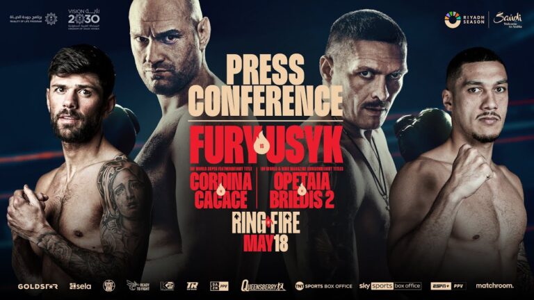 Tyson Fury Vs Oleksandr Usyk: Press Conference (Ft Cordina & Opetaia)