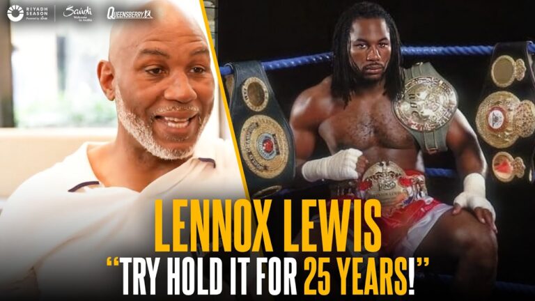 â€œTry hold it for 25 YEARS!â€ Lennox Lewis lays down challenge to Fury & Usyk  👑 #riyadhseason