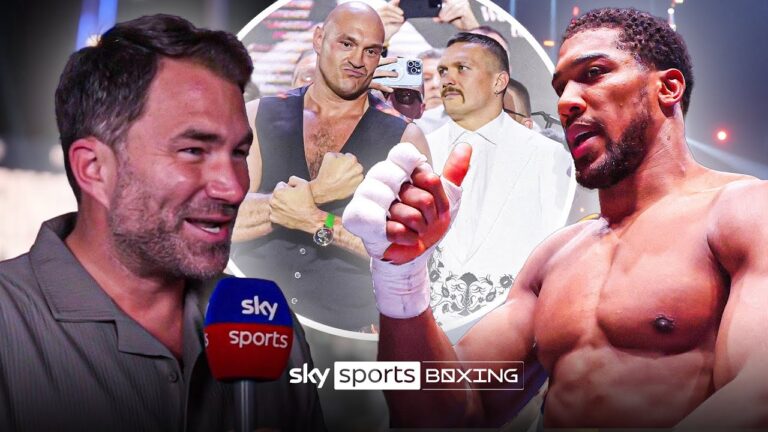 “I fancy his chances against Fury & Usyk” 👀 | Eddie Hearn on Anthony Joshua becoming undisputed