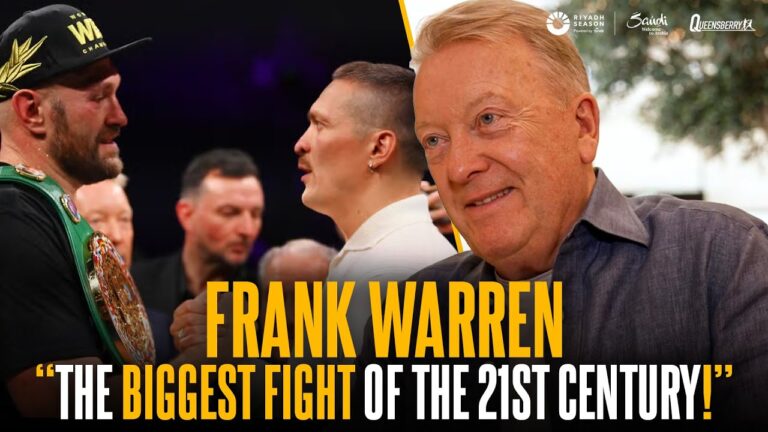 â€œThe BIGGEST fight of the 21st Century!â€ Frank Warren talks magnitude of historic unification clash