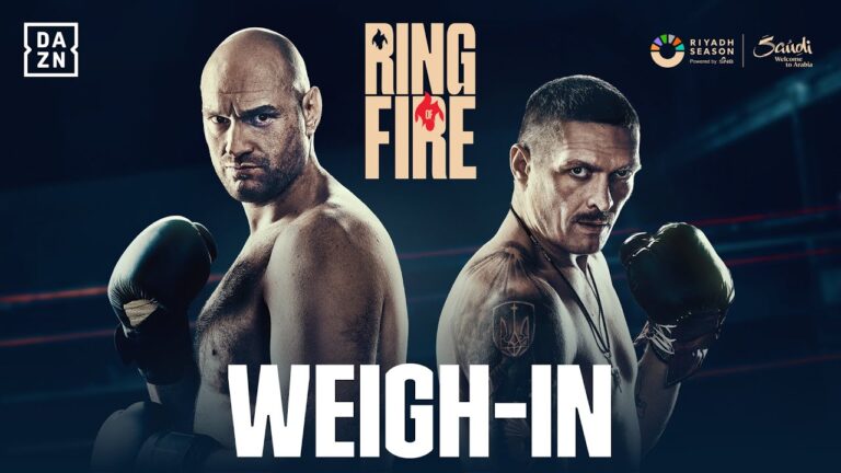 TYSON FURY VS. OLEKSANDR USYK WEIGH IN LIVESTREAM (RIYADH SEASON)