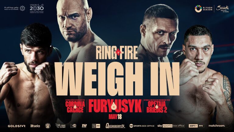 Tyson Fury Vs Oleksandr Usyk Weigh In (Ft Cordina & Opetaia)