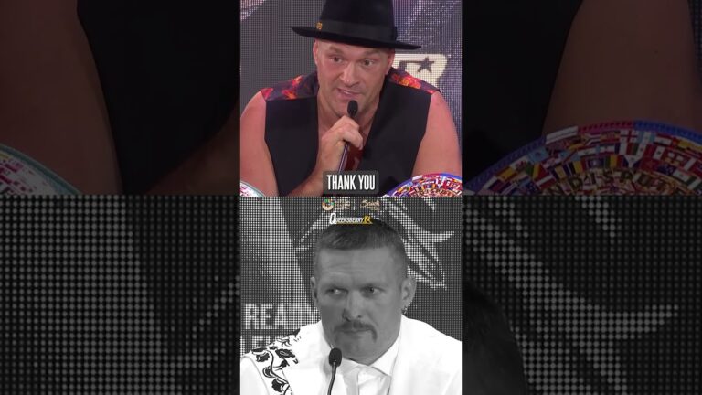 ALL of the  Fury and Usyk talking will happen on Saturday night 💥