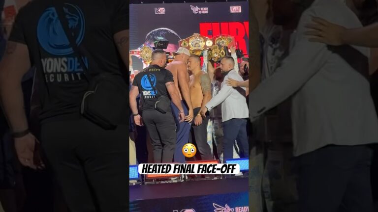 Fury & Usykâ€™s final face-off got HEATED 😡
