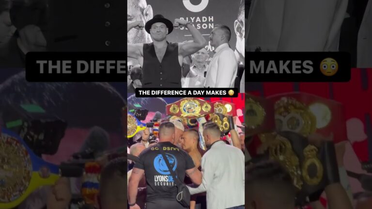 The energy CHANGED between Fury & Usyk 😳