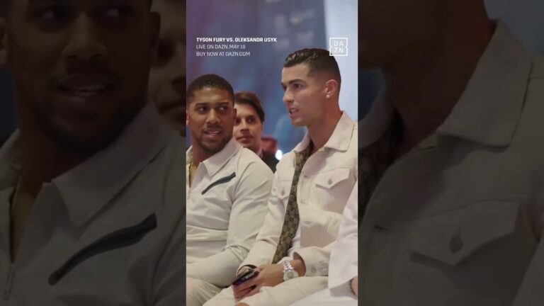 Cristiano Ronaldo x Anthony Joshua = squad goals 🔥 #shorts