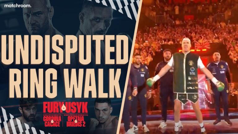 Tyson Fury's Ring Walk For Oleksandr Usyk Undisputed Clash