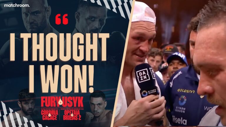 🗣️ “Rematch!” – Oleksandr Usyk & Tyson Fury React To Undisputed Split Decision