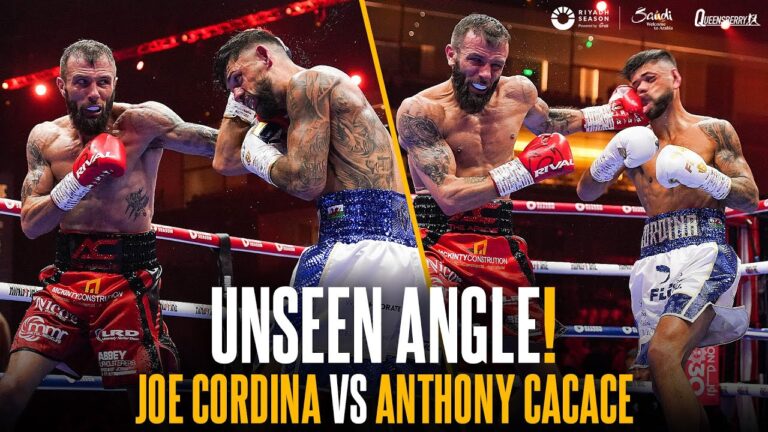 Joe Cordina vs Anthony Cacace | Ringside Angle Fight Highlights | UNSEEN Epic celebrations 👑