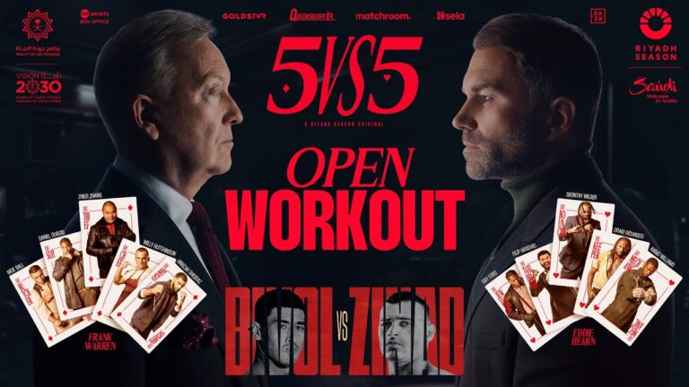 Frank Warren takes on Eddie Hearn in Queensberry vs Matchroom | Open Workout LIVE | #RiyadhSeason