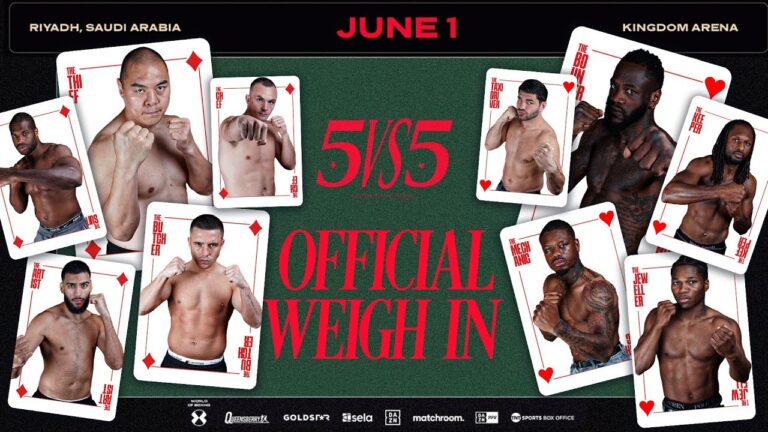 5 Vs 5 Weigh In: Queensberry Vs Matchroom (Ft Zhang Vs Wilder + Bivol) | Warren Vs Hearn