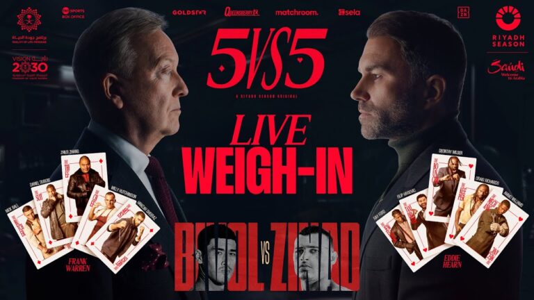 Frank Warren & Eddie Hearn | Queensberry vs Matchroom | 5v5 Weigh-In LIVE | #RiyadhSeason