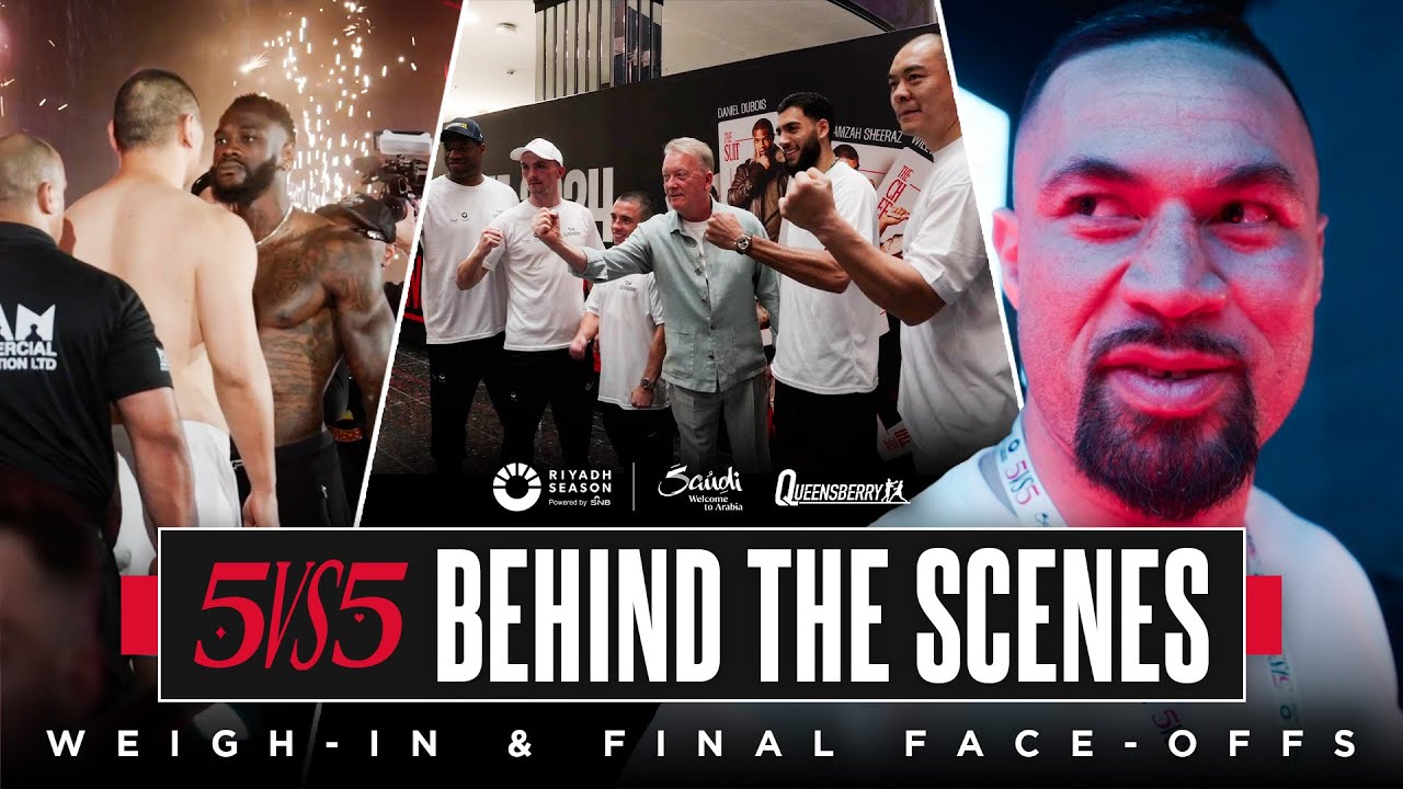 Behind the Scenes | Queensberry vs Matchroom 5v5 Weigh-In & Final Face-offs