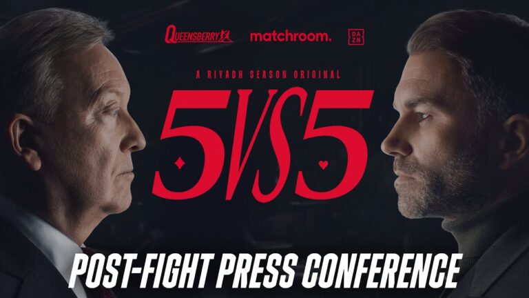QUEENSBERRY VS. MATCHROOM 5V5 POST FIGHT PRESS CONFERENCE LIVESTREAM