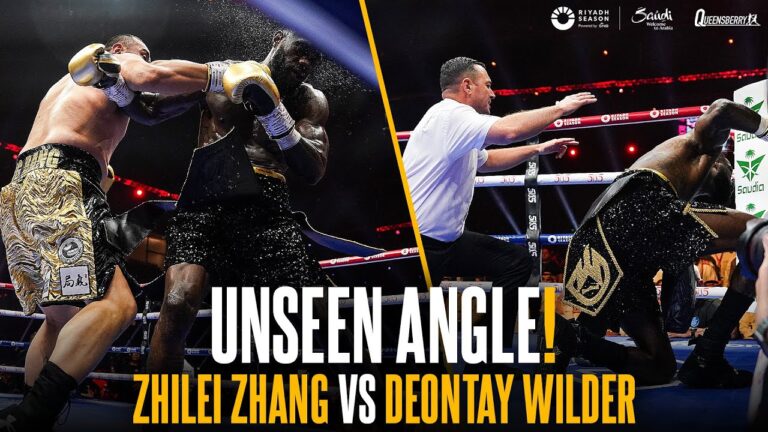 Zhilei Zhang vs Deontay Wilder | Ringside Angle Fight Highlights | UNSEEN Epic Knockout 👑