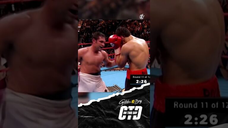 20 Years Ago! June 5th, 2004 Oscar Became WBO Middleweight Champion! #goldenboyboxing #otd