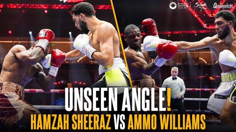Hamzah Sheeraz vs Ammo Williams | Ringside Angle Fight Highlights | UNSEEN Brutal Stoppage 💥
