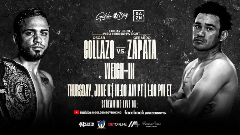 OSCAR COLLAZO VS. GERARDO ZAPATA WEIGH-IN